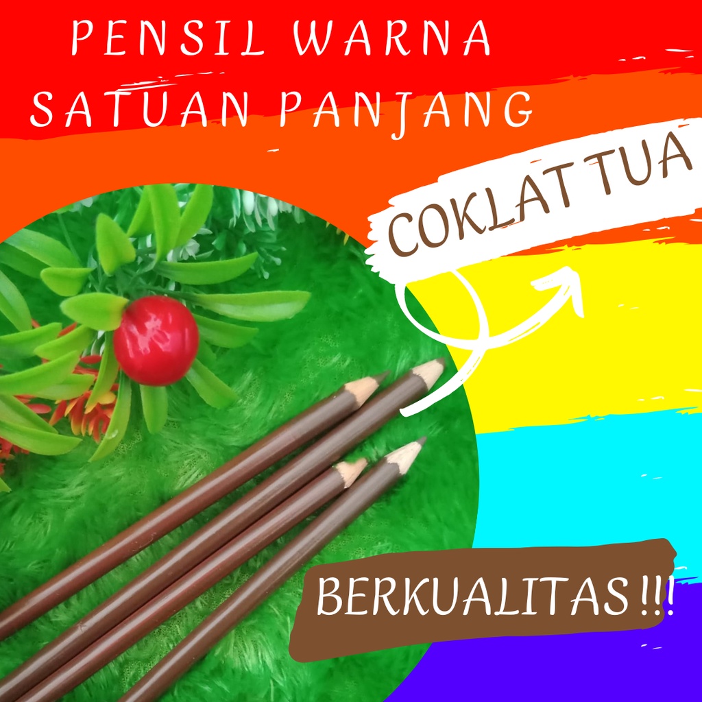 

Pensil Warna Panjang Satuan Coklat Tua Panjang Mewarnai Hadiah Menggambar Pencil Warna Terpisah Rekomendasi Anak - Anak Desain Murah