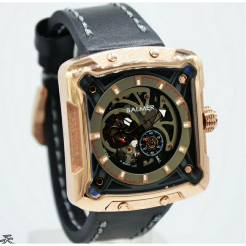 BALMER B.7982 JAM TANGAN PRIA BALMER KOTAK AUTOMATIC ORIGINAL Garansi Resmi