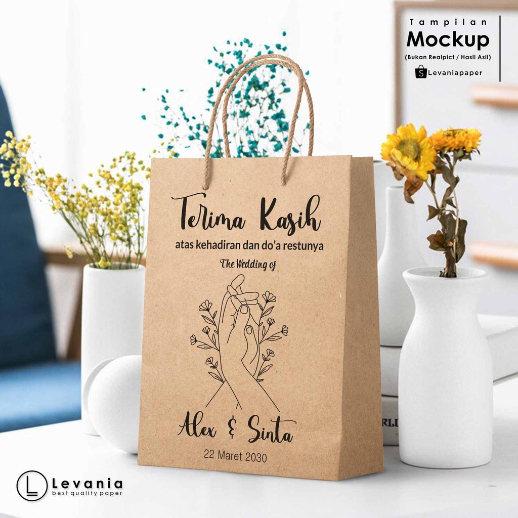 

Size 11,5x6x17,5cm - Paperbag - Tas Kertas