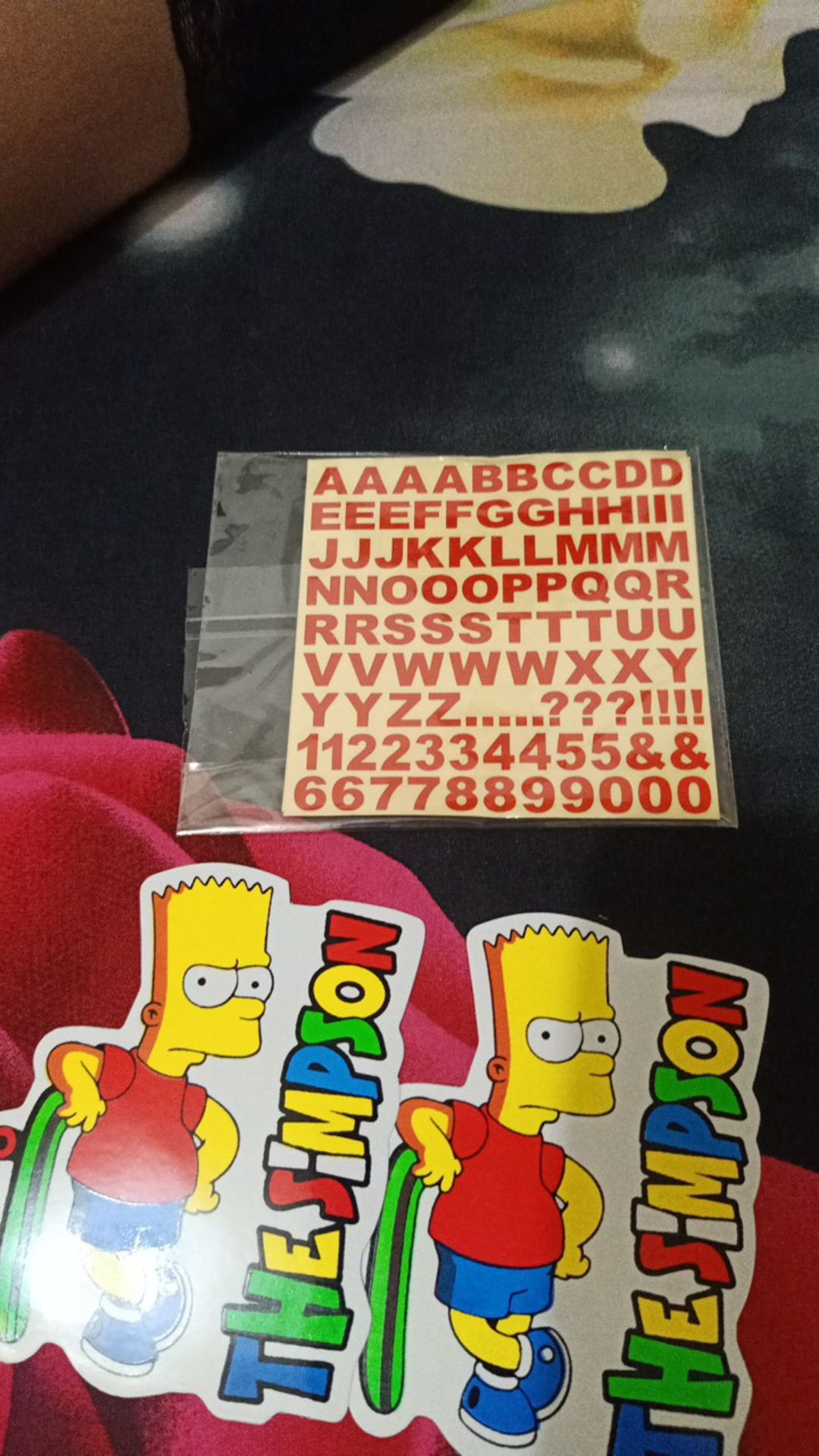  Stiker  sticker  huruf  abjad angka motor mobil helm Shopee 