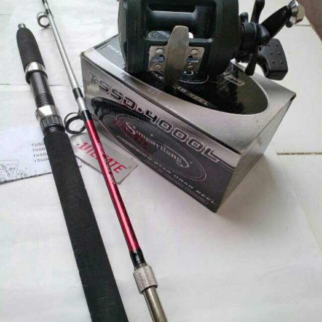 Joran jigging Utecate 165 cm + Trolling Saugayilang tangan kanan