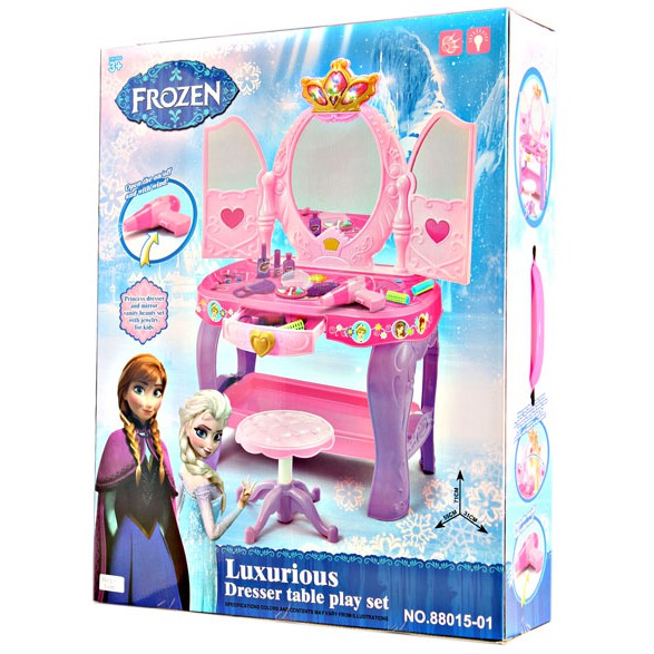 Jual meja rias frozen dresser table frozen beauty set table meja