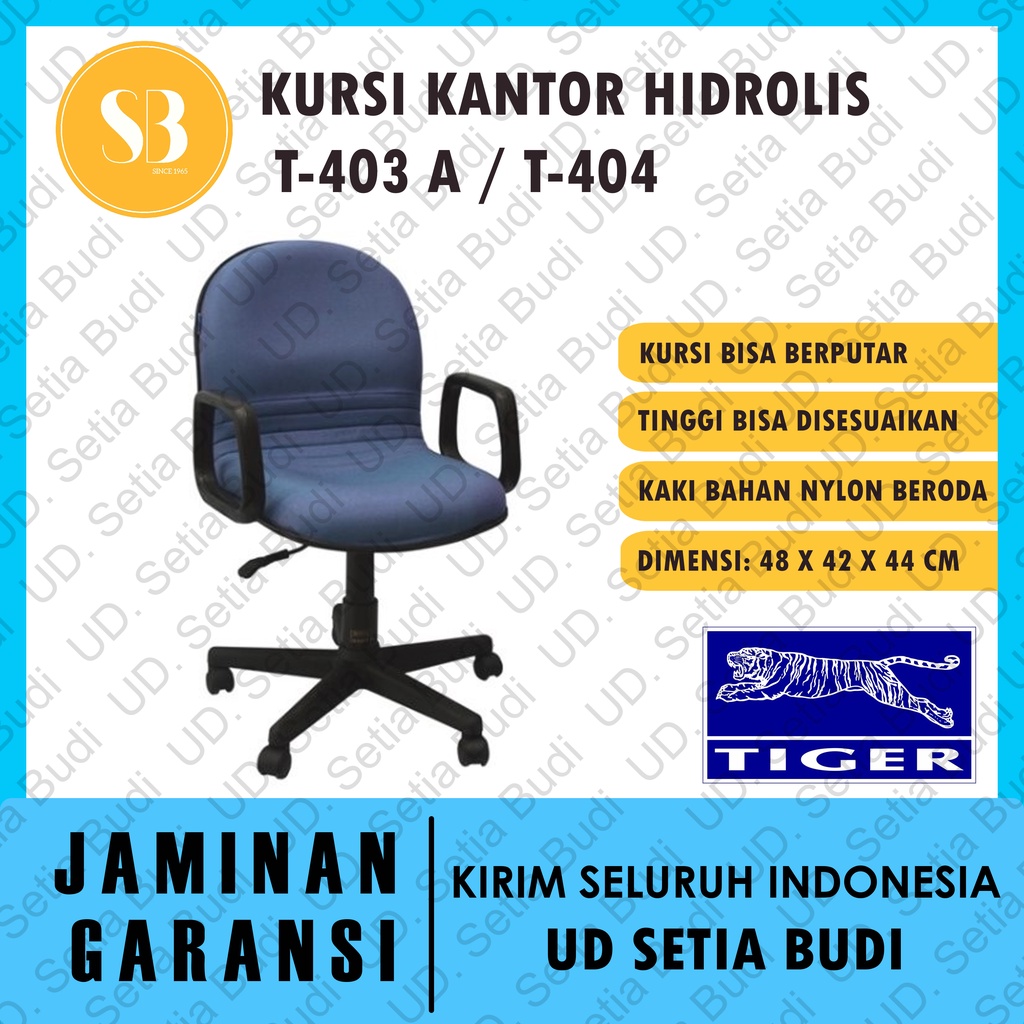 Kursi Kantor Hidrolik Staff Tiger T-403 A / T-404