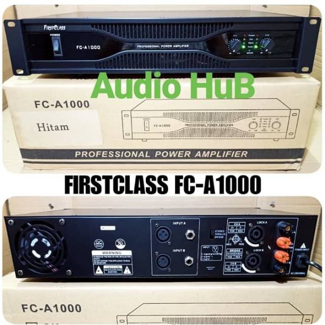 POWER AMPLIFIER FIRSTCLASS FC A1000 AMPLI FC A 1000 FCA1000 ORIGINAL