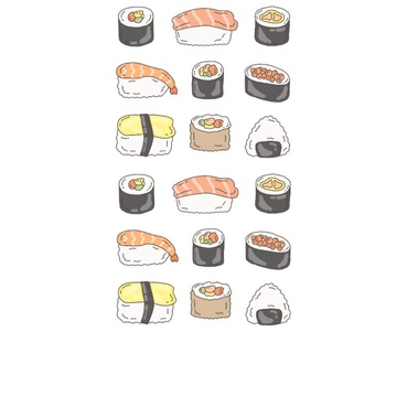 

sticker murah / sticker lucu bentuk sushi