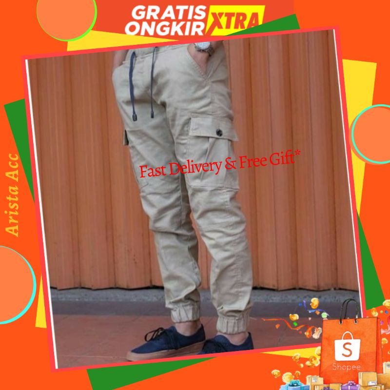 Celana Joger Cargo Pria Wanita (unisex) all Varian / Jogger Cargo