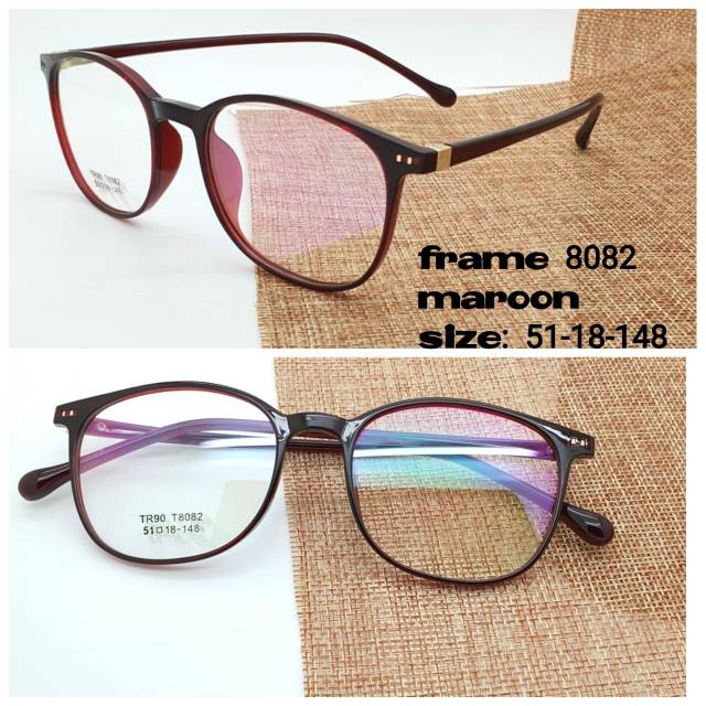 Frame Kacamata Elastis, Kacamata Trendy, Kacamata Minus, Kacamata Fashion Pria &amp; Wanita Anti Radiasi