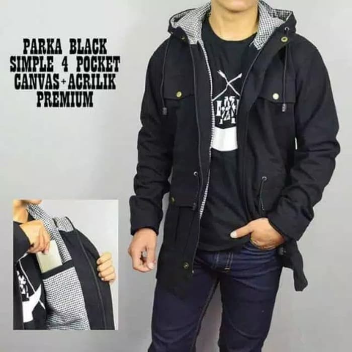 COD GOJEK BAYAR DI RUMAH / JAKET PRIA BIG SIZE JUMBO MODEL JAKET PARKA L XL XXL