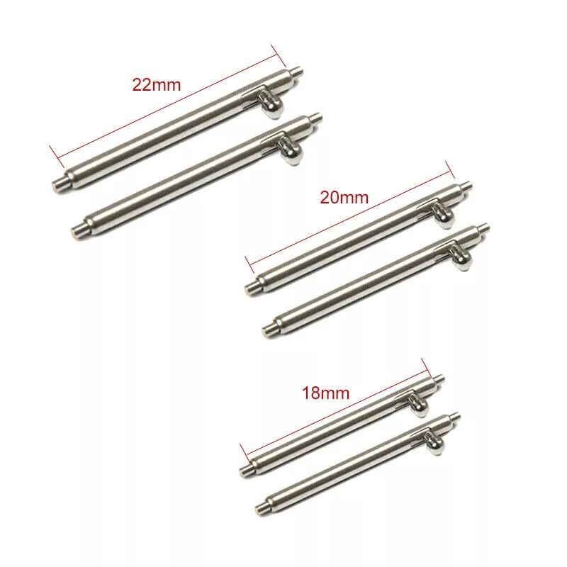 Pin Quick Release Spring Bar Ukuran 20mm 22mm Stainless Steel For Strap Smartwatch Tali Jam Tangan