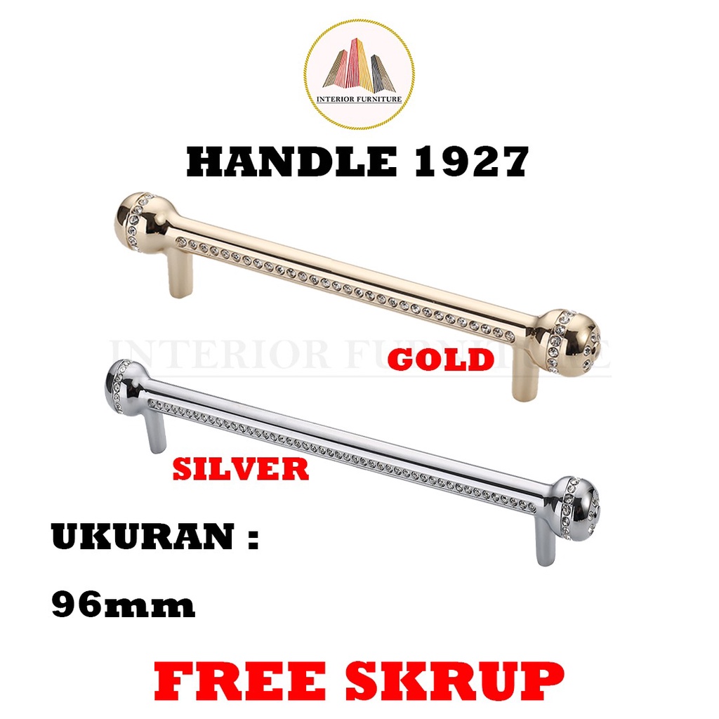 Handle Bling-Bling Handle Kristal Handle lemari Handle Emas Silver Gold Tarikan Laci Minimalis Gagang Pintu Lemari