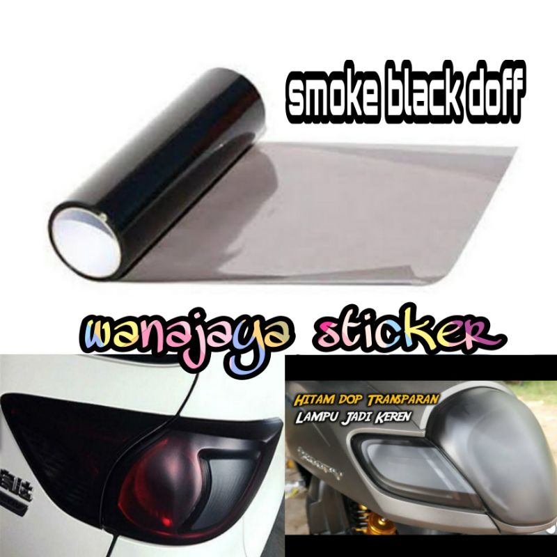 STIKER SKOTLET HITAM DOFF / SKOTLET HEAD LAMP / SKOTLET SMOKE BLACK / SKOTLET MOTOR TRANSPARAN HITAM