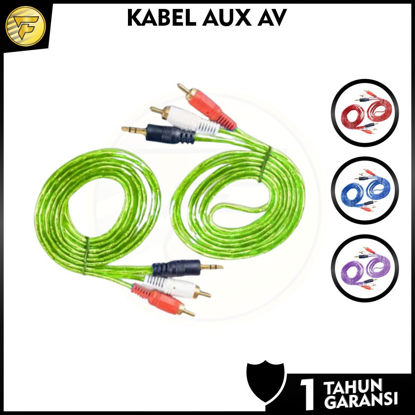 Kabel Audio aux 2 in 1 Jack 3.5mm to RCA AV