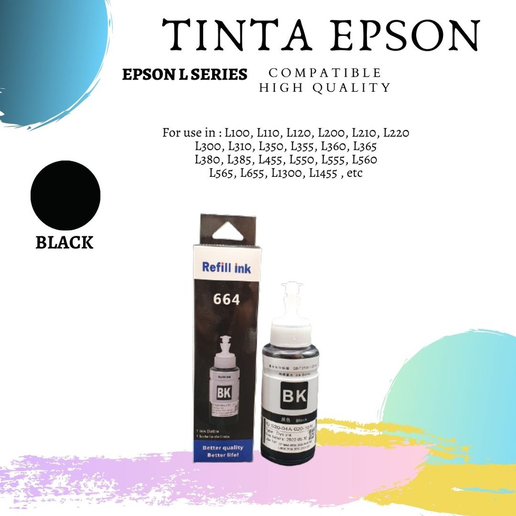 Tinta Epson Colorpro L120 L210 L300 L310 L220 L360 L365 L565 L455 L1300 1 PAKET 4 WARNA