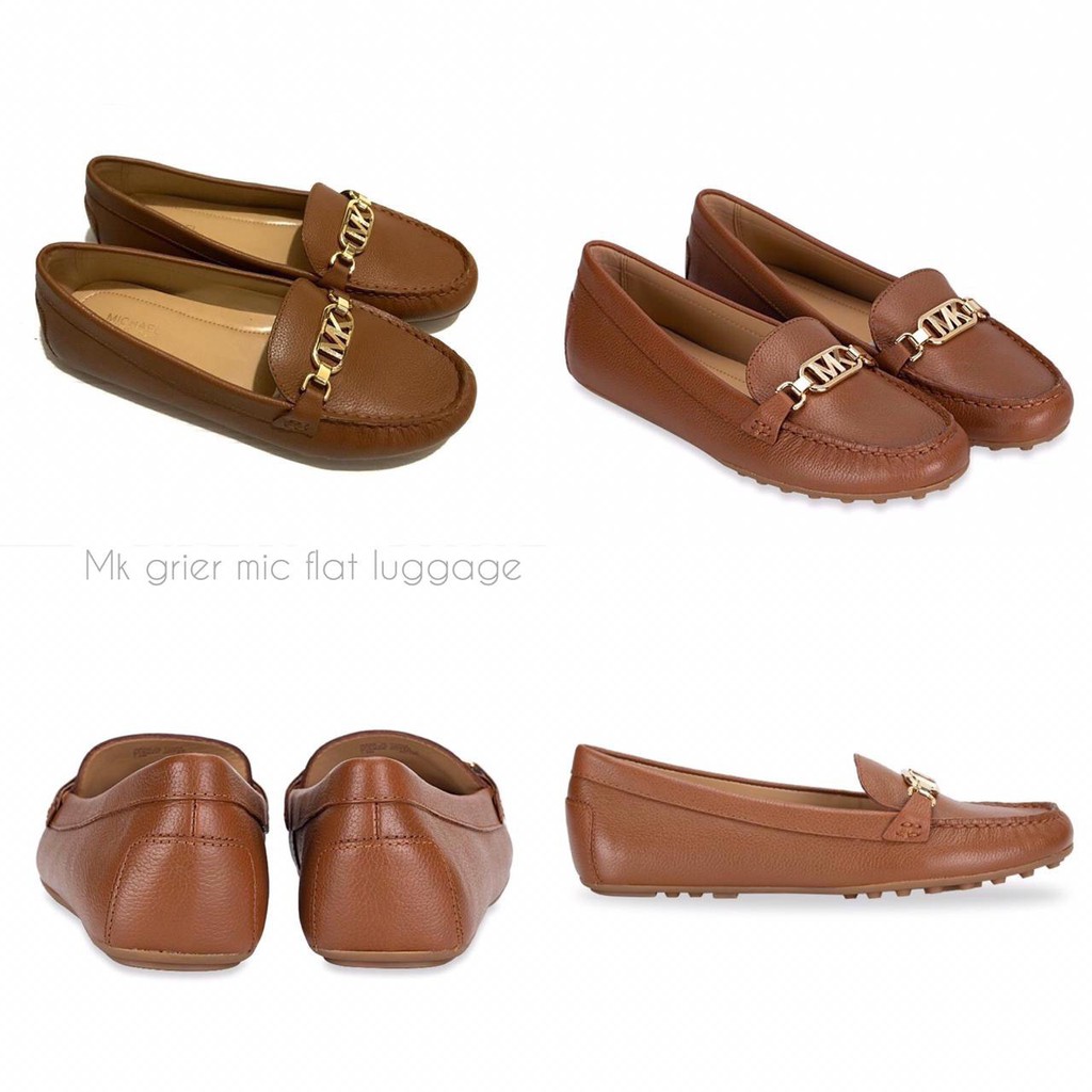 MK GRIER MOC FLAT  •NAVY US 6 •LUGGAGE US 6 7