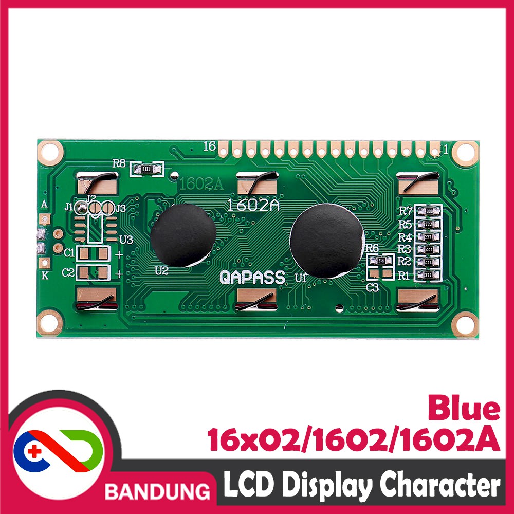 LCD CHARACTER 16X2 1602 5V BLUE BACKLIGHT MODULE