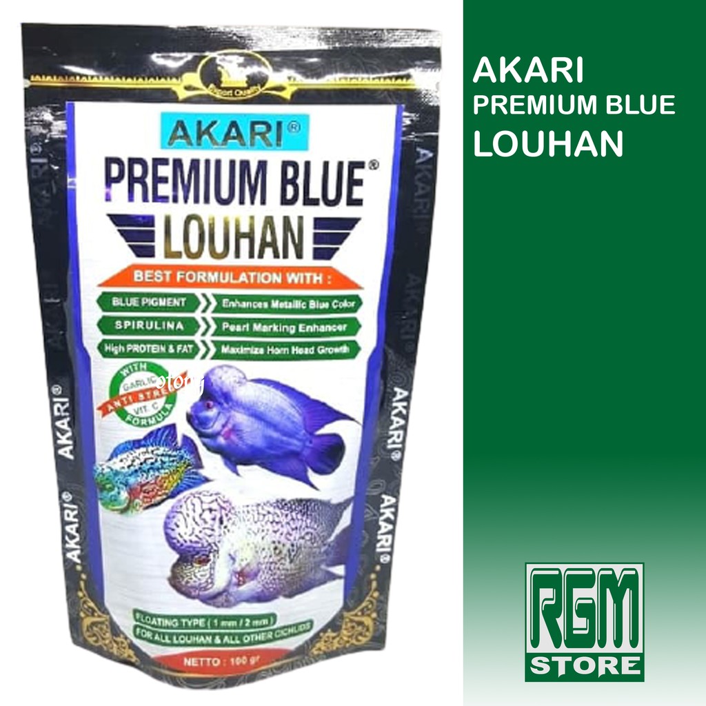 AKARI PREMIUM BLUE LOUHAN LOHAN BIRU makanan pakan pelet ikan