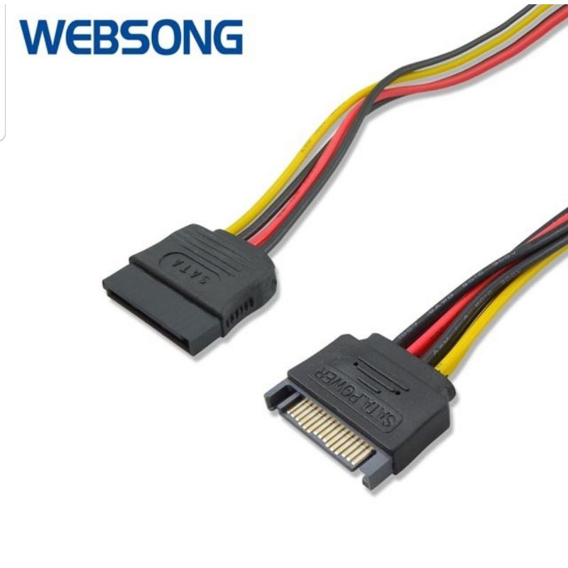 Kabel Power SATA Male to SATA Female High Quality Websong