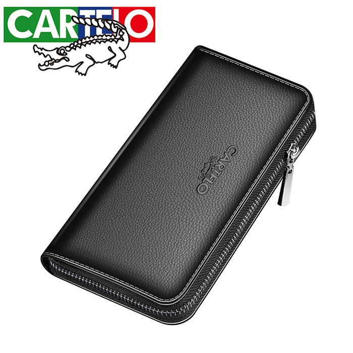 CARTELO Dompet Panjang Pria Kulit PU Leather Men Long Wallet JL23