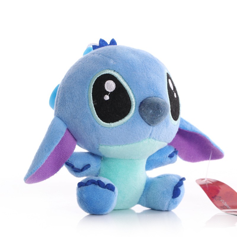 1pc Gantungan Kunci Boneka Plush Disney Lilo &amp; Stitch Untuk Hadiah