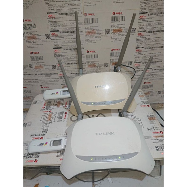 Router Home Sepaket Tplink MR3420 (Versi.2) Modem stick STC Huawei 3276 Unlock Mod Alloprator 4G LTE (Frek B1/B8/B40)