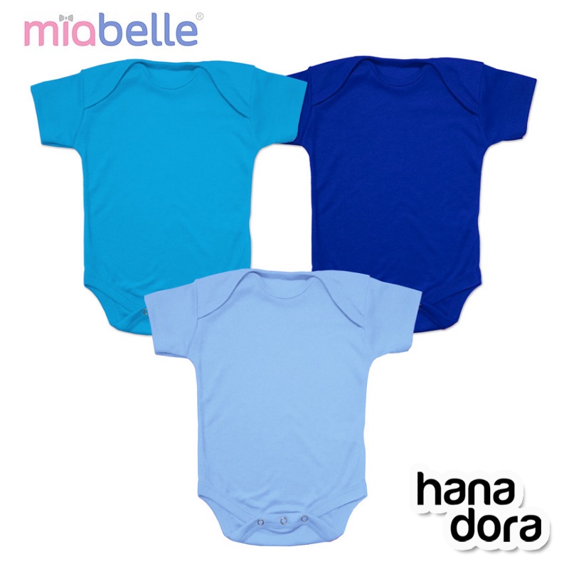 Miabelle Bodysuit Set 3 Buah - Ocean Sky