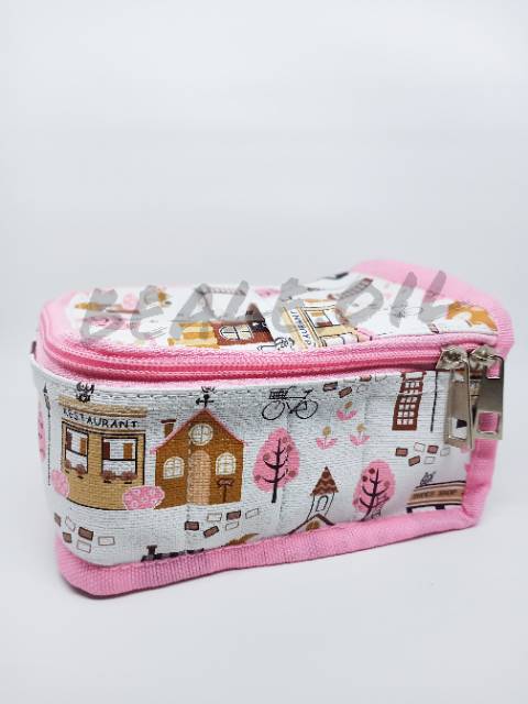 Pink House - Tas Diffuser Waterproof , Pouch Oil isi 6 , Pouch Oil isi 12 Diffuser Bag dottera oil