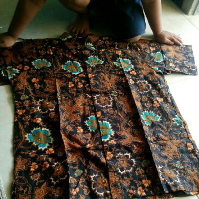 Hem Batik Pria / Kemeja Atasan Seragam / Sarimbit / Ecer Grosir Baju Murah /batik Solo / Sogan