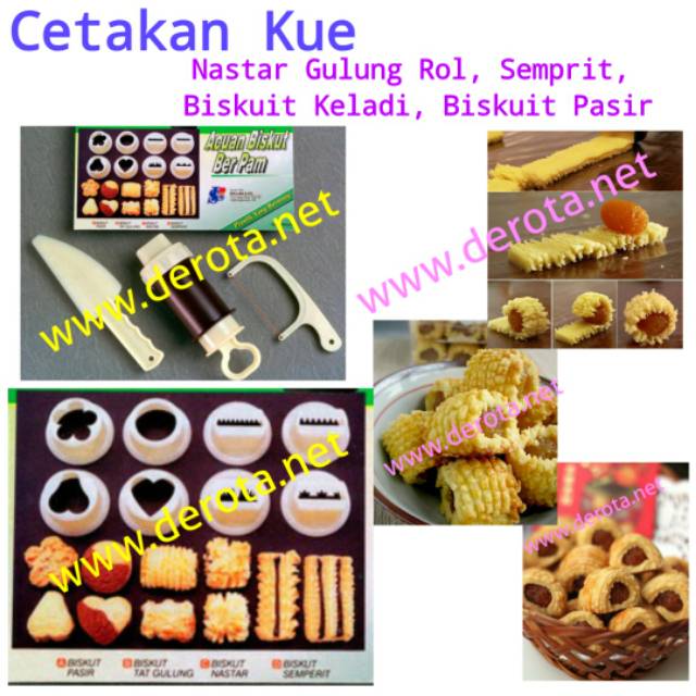 Cetakan Nastar Gulung Nastar Rol Kue Pasir Biskuit Keladi ...