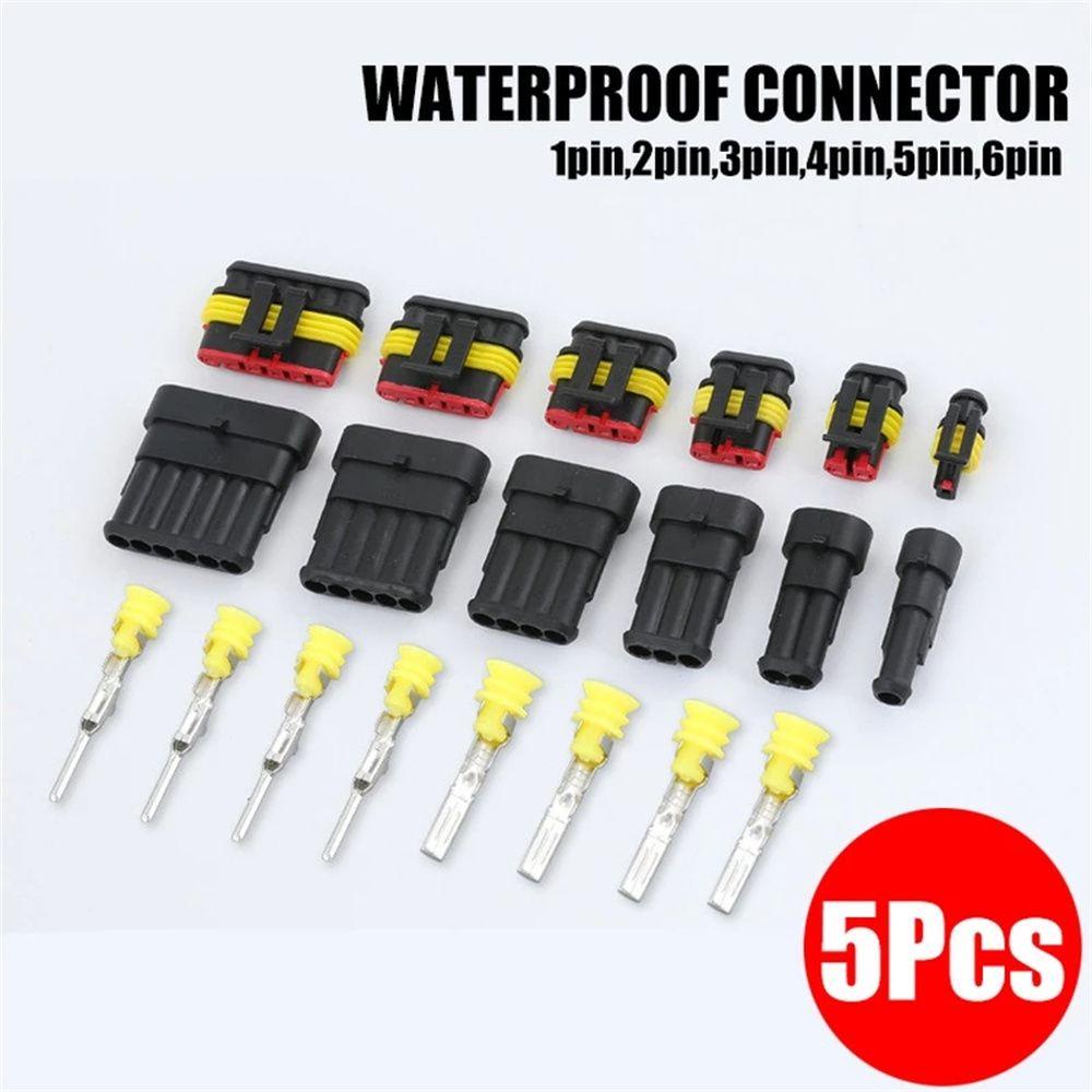 QUINTON Wire Connector 5Pcs Kawat Otomotif Mobil Truk1/2/3 /4 /5/6 Pin Way Seal Quad Bike Connecting