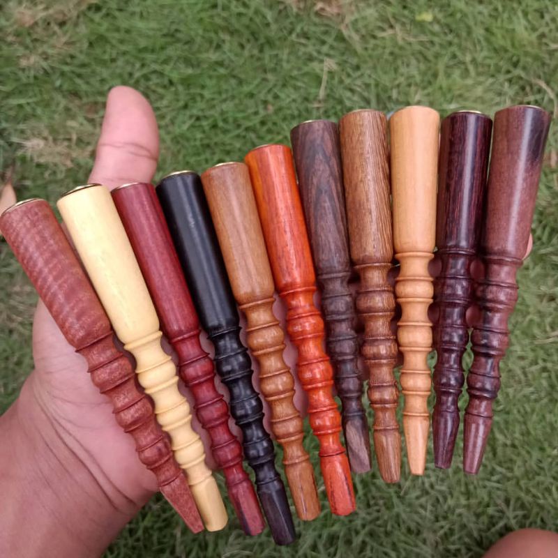 Once Pipa Rokok Kayu Nusantara Motif Profil Panjang 12cm, Varian 11 jenis Kayu Nusantara ORIGINAL