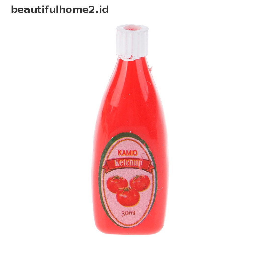 [beautifulhome2.id] 1:12 Dollhouse Miniature Food Mini Chocolate Sauce ketchup Jam Dolls Kitchen Toy ID