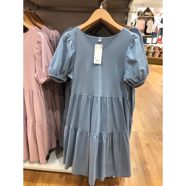 Jastip Dress Wanita Uniqlo/Dress Wanita lengan pendek Uniqlo