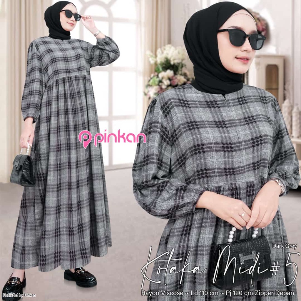 KOTAKA MIDI GAMIS OOTD PINKAN ORIGINAL