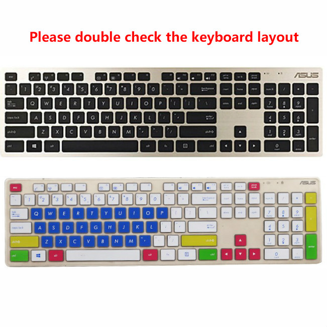 For 21.5 Inches ASUS AiO V241IC I3 8130U Soft Ultra-thin Silicone Laptop Keyboard Cover Protector