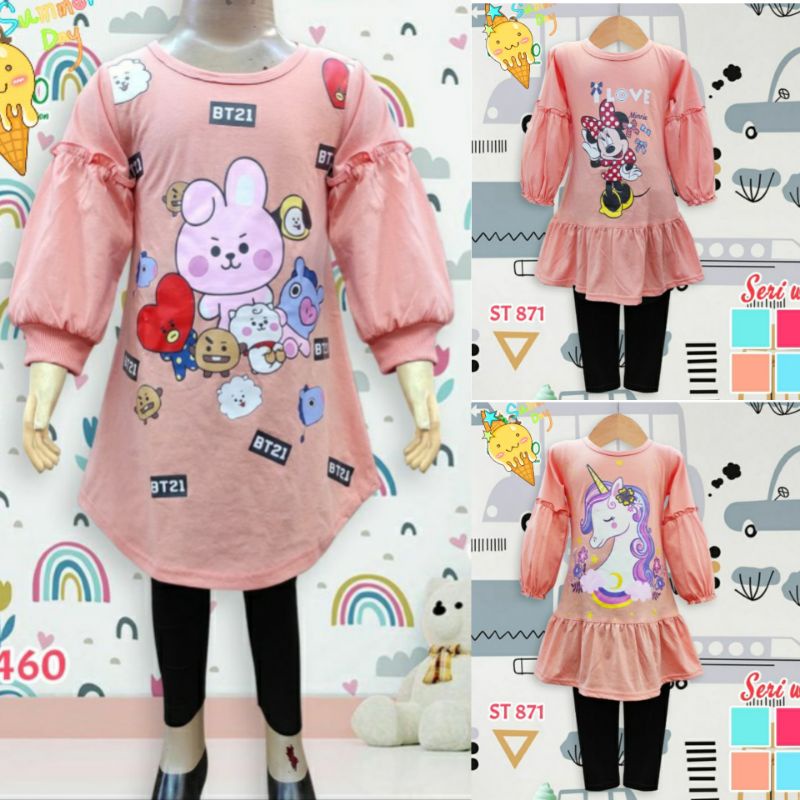 TUNIK - LEGGING, SETELAN ANAK , SETELAN TAROKO, ANAK 2-7 TAHUN