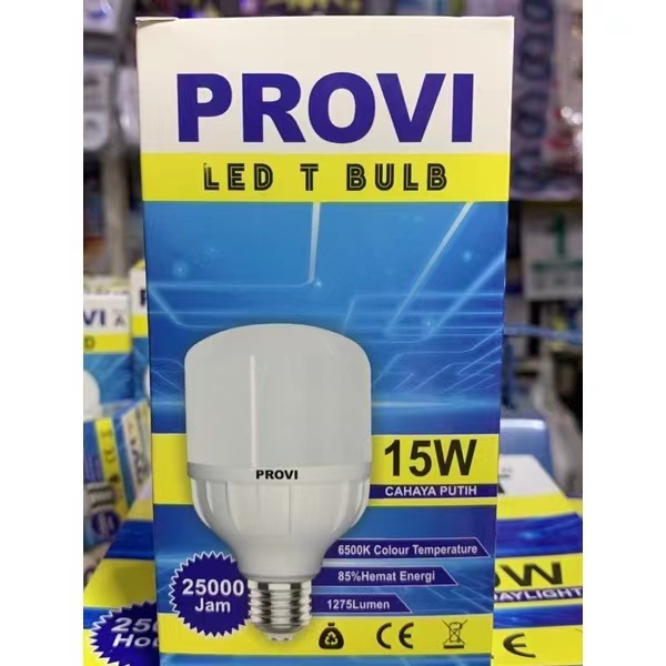 BOHLAM BOLA LAMPU LED PROVI 15W 15WATT GARANSI 1 TAHUN SANGAT TERANG LED CAPSULE