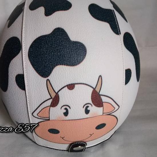 ĎQCS Helm bogo retro dewasa motif MOO SAPI '