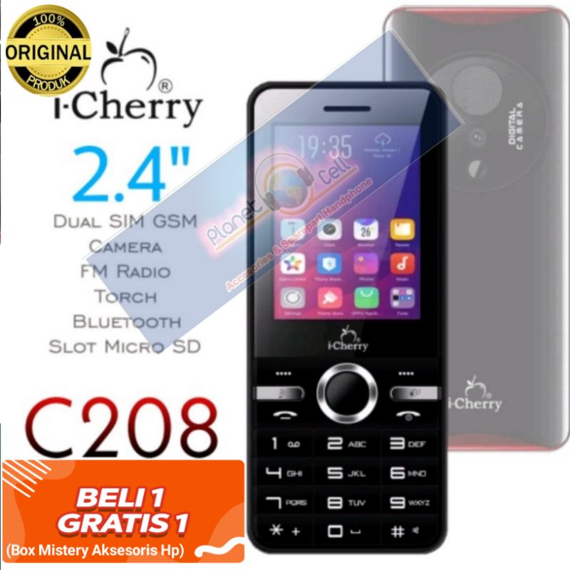 HP ICHERRY CANDBYAR 2,4INCH DUAL SIM GSM GARANSI RESMI