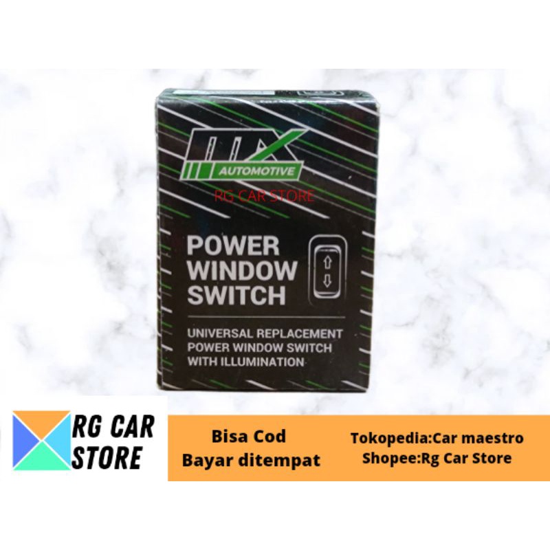 SWITCH POWER WINDOW UNIVERSAL MEREK MX BISA DIPAKAI UNTUK SEMUA JENIS MOBIL