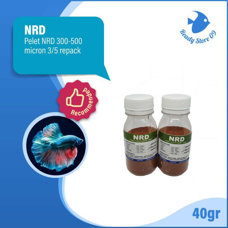 Pelet NRD 3/5 300-500 micron ORIGINAL!!