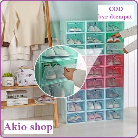 Tempat sepatu / box sepatu susun