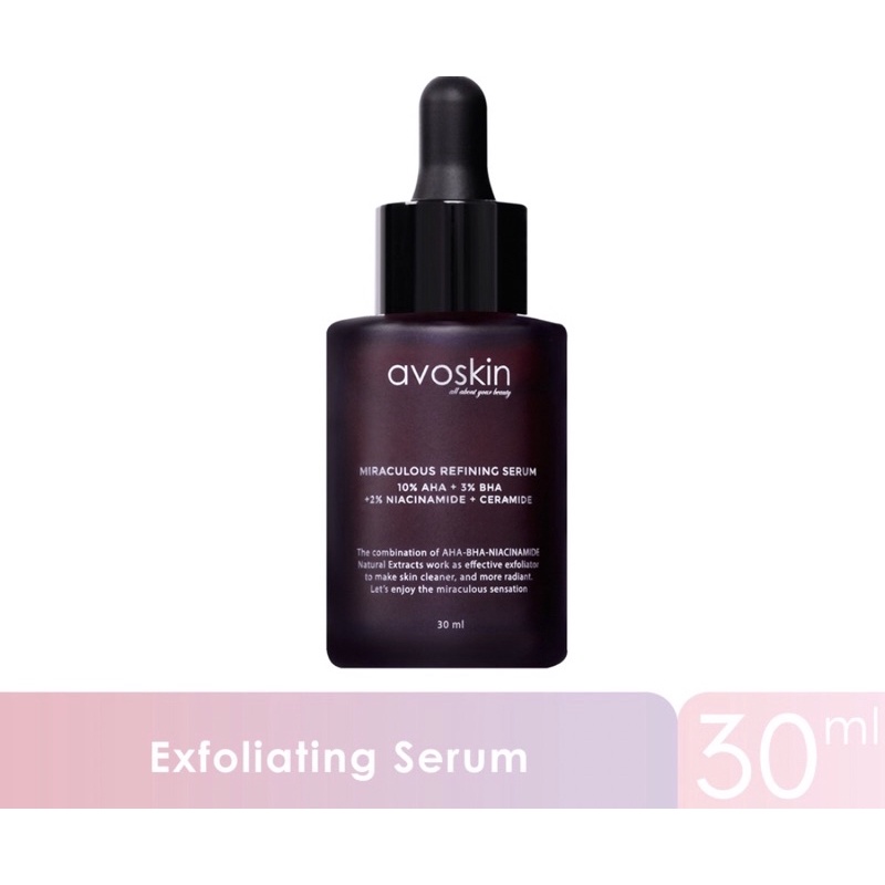avoskin miracpulus refining serum. serum exploitasi. serum aha bha