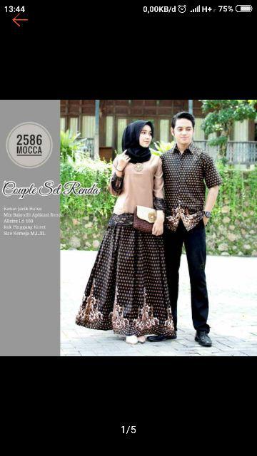 Batik Bella Paya Couple Batik Ipnu - Ippnu Bahan Katun Saten Halus Tebel Kualitas