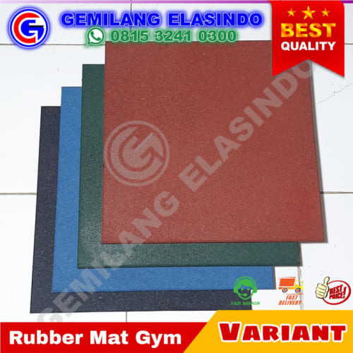 Rubber Mat Gym | Karet Lantai Gym | Karet Lantai Fitness | Rubber Tile - Hitam Unik