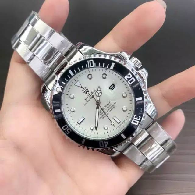 Jam Tangan Pria Rolex Rantai New Tanggal Aktif