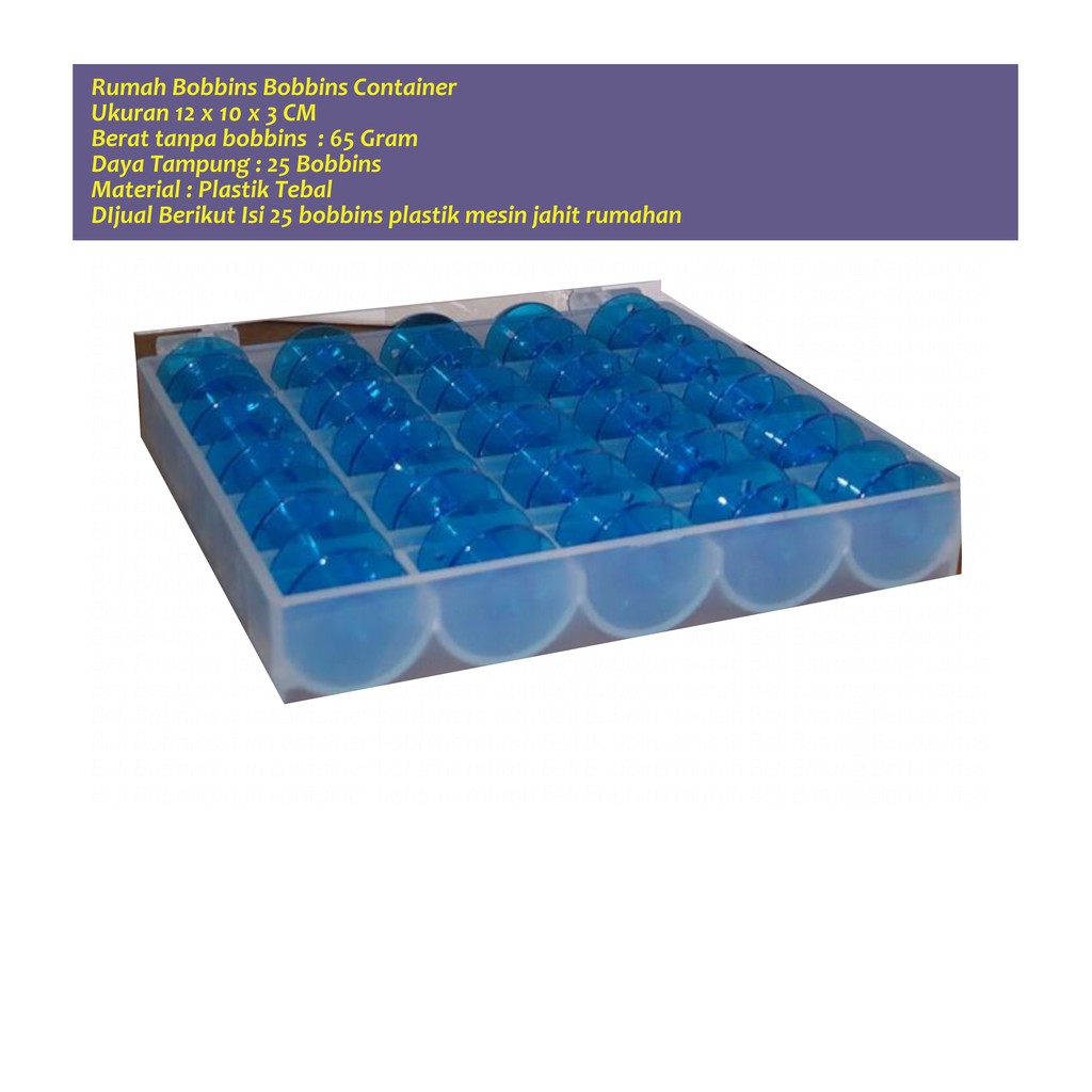 Bobbins Storage box Bobbins container Kotak Bobbins isi 25 pcs