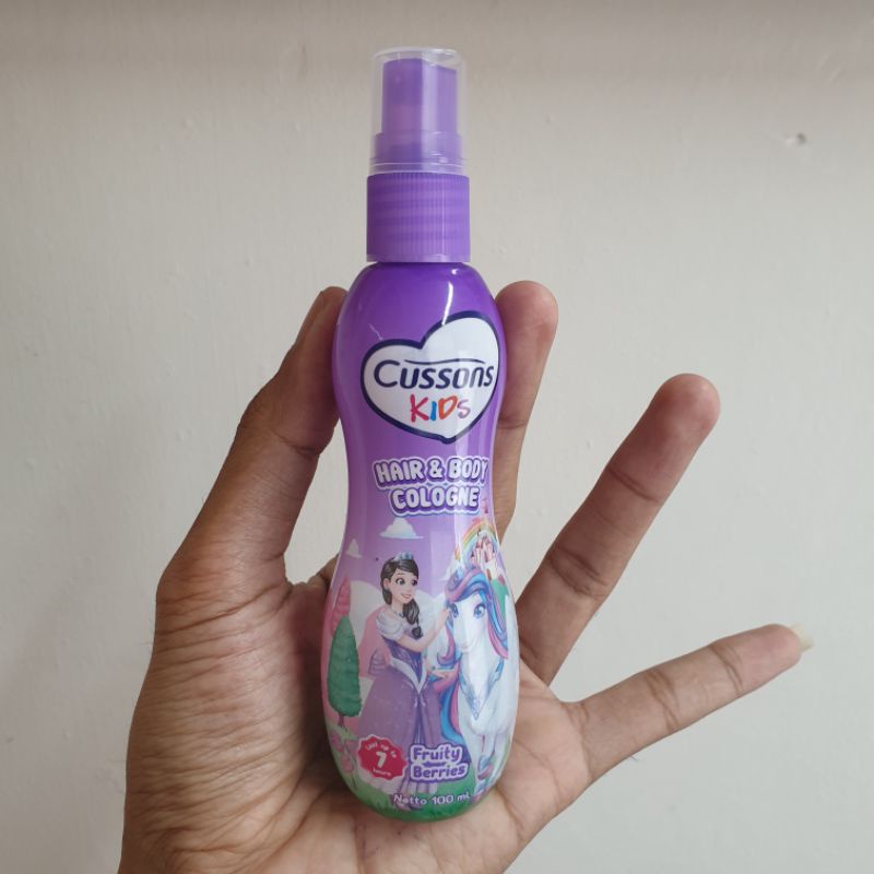 Cussons Kids Hair &amp; Body Cologne Naura Fruity Berries 100ml Pump NAURA COLOGNE | Minyak Wangi Anak Parfume Spray