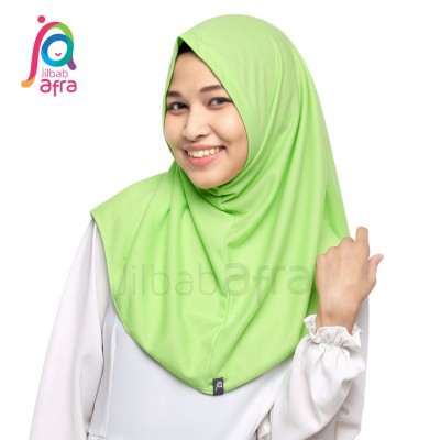 SYIFA 31 Hijau Muda JilbabAfra MyPearlCollection - Bergo Kaos Nonpet Hijab12 Instan Syiria Tanpa Pet