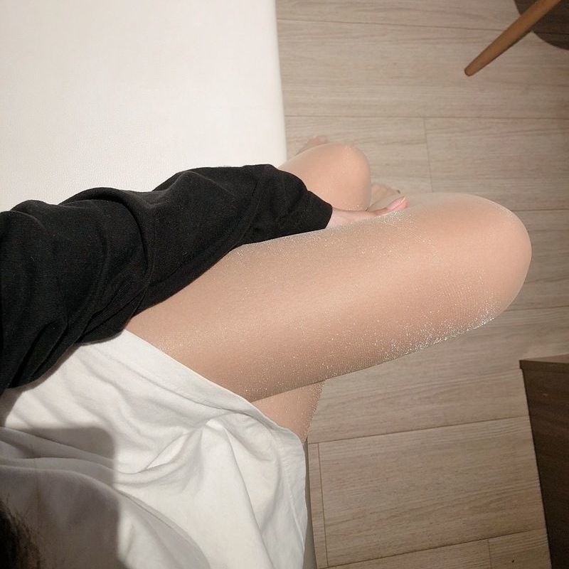 Stoking mutiara wanita bagian tipis mengkilat jk transparan daging bottoming pantyhose