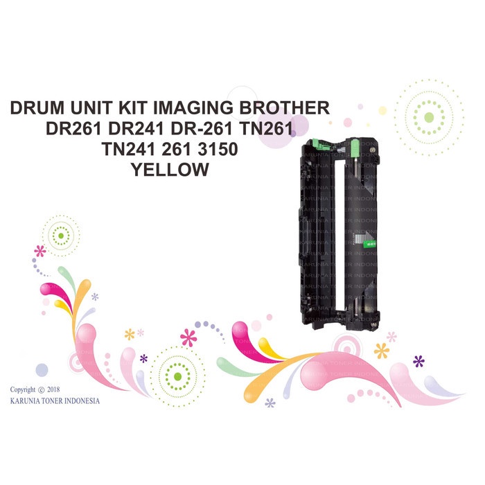 DRUM UNIT BR0TH3R DR261 DR241 DR-261 TN261 TN241 261 3150 Y - Kuning